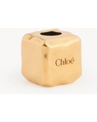 Chloé - Cube Dice Anhänger Aus Messing Für Die Bracelet Bag - Lyst