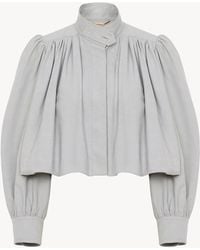 Chloé - Gathered Boule Jacket - Lyst