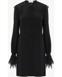 Chloé - Long-Sleeve Mini Dress - Lyst