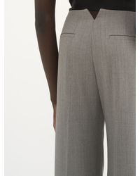 Chloé - Flare Pants In Wool Grain De Poudre - Lyst