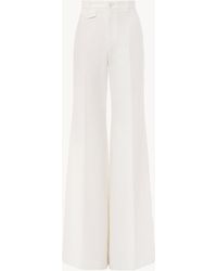 Chloé - High-Rise Flared Trousers - Lyst