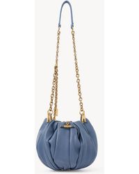 Chloé - Plissé Shoulder Bag With Chain - Lyst