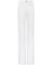 Chloé - Hoch taillierte ausgestellte Jeans aus Denim - Lyst