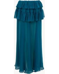 Chloé - Ruffled Long Skirt - Lyst