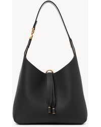 Chloé - グレインレザー製Marcieスモールホーボーバッグ 婦人向け ブラック サイズ 牛革（カーフ） 100 - Lyst