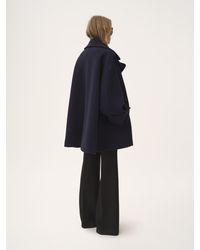 Chloé - Manteau oversize croisé en laine - Lyst