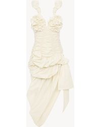Chloé - Ruched Bustier Midi Dress - Lyst