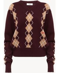 Chloé - V-Neck Jumper - Lyst