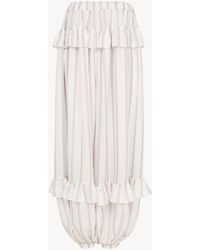 Chloé - Fluid Ruffled Pants - Lyst