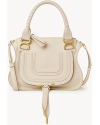 Chloé - グレインレザー製Marcieスモールバッグ 婦人向け ベージュ サイズ 牛革（カーフ） 100 - Lyst