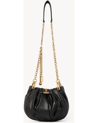 Chloé - Plissé Shoulder Bag With Chain - Lyst