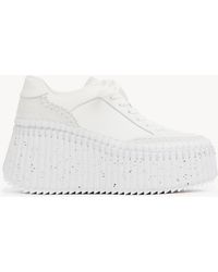 Chloé - Sneaker Con Zeppa Nama - Lyst