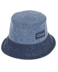 Chloé - Romy Bucket Hat In Denim - Lyst
