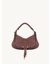 Chloé - スエードレザー製Marcieスモールショルダーバッグ - Lyst