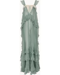 Chloé - Sleeveless Layered Long Dress - Lyst
