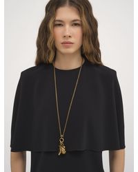 Chloé - Short Cape Dress In Viscose Crêpe - Lyst