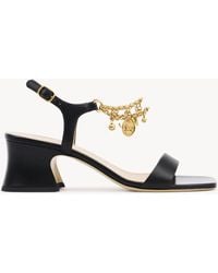 Chloé - Charmsヒール サンダル 婦人向け ブラック サイズ 牛革（カーフ） 100 - Lyst