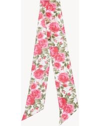 Chloé - Wild Flowers Bandeau-Schal Aus Seidengeorgette - Lyst