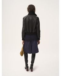 Chloé - Short Blouson In Leather - Lyst
