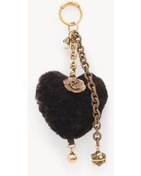 Chloé - Symbols Heart Shearling Bag Charm - Lyst