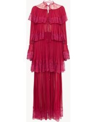 Chloé - Long Ruffled Dress - Lyst