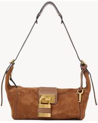 Chloé - スエードレザー製Paddingtonクロスボディバッグ。 - Lyst