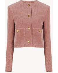 Chloé - Cropped Boxy Jacket - Lyst