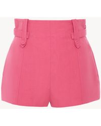 Chloé - High-Rise Mini Shorts - Lyst