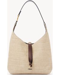 Chloé - Kleine Marcie Hobo Bag aus Fasern mit Flechteffekt - Lyst