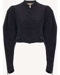 Chloé - Puff-Sleeve Cropped Jacket - Lyst