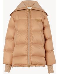 Chloé - High-Neck Puffer Jacket - Lyst