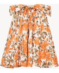 Chloé - Off-The-Shoulder Mini Dress - Lyst