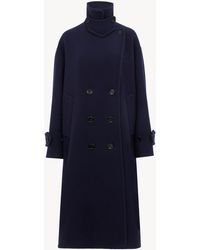 Chloé - Double-Breasted Oversized Long Coat - Lyst