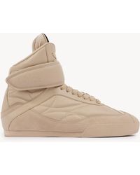 Chloé - Zapatillas De Caña Alta Kick Rosa 100% Poliéster, Bovino - Lyst