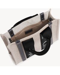 chloe woody tote with strap