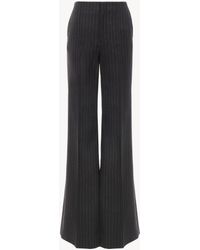 Chloé - Körperbetont Geschnittene Bootcut-Hose Aus Wolle - Lyst