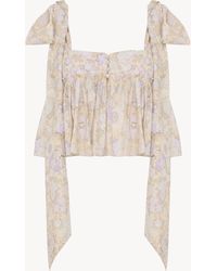 Chloé - Tie-Strap Cropped Top - Lyst