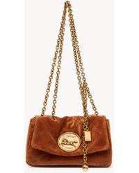 Chloé - ベルベット製 Heritageスモールショルダーバッグ - Lyst
