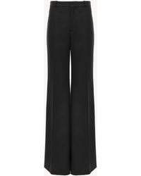 Chloé - ウールグレインドプードル製フレアテーラード パンツ 婦人向け ブラック サイズ ウール 100 - Lyst