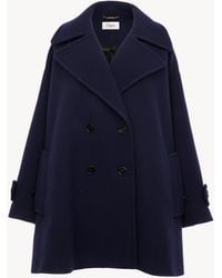 Chloé - Double-Breasted Wool Coat - Lyst