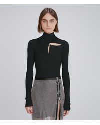 Christopher Kane Cut-out Knitted Top - Black