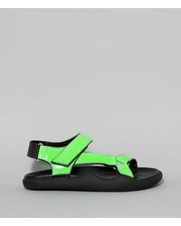 Christopher Kane Neon Leather Sandal - Green