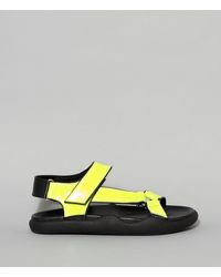 Christopher Kane Neon Leather Sandal - Yellow