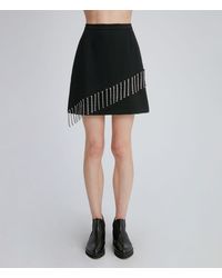 Christopher Kane Crystal Cupchain Mini Skirt - Black