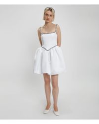 Christopher Kane Bridal: Satin Cupcake And Crystal Dress - White