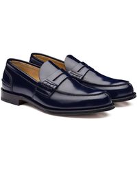 Navy Blue Penny Loafers for Men - Up to 25% off | Lyst