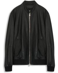 BOSS - H Moiner Leather Jacket - Lyst