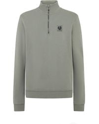 Belstaff - Quarter Zip Sweatshirt - Lyst