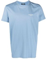 Balmain - Classic Fit Flock T-shirt - Lyst