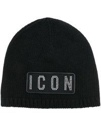 DSquared² - Be Icon Studs Hat - Lyst